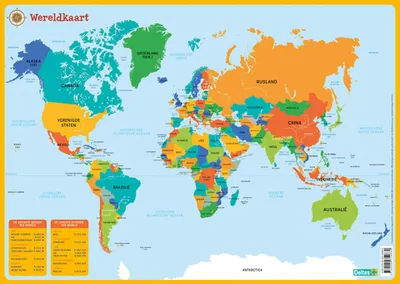 Image de Dessous de verre éducatif Deltas - Carte du monde