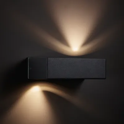 Produktbild von BRILLIANT ABBOT LED Außen Wandlampe | 5 cm Höhe 17 cm Breite | 10W 920 lm 3000 K | IP44 | Metall/Glas