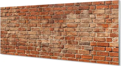 Produktbild von Glasbilder 125x50 Wandkunst Vintage brick wall