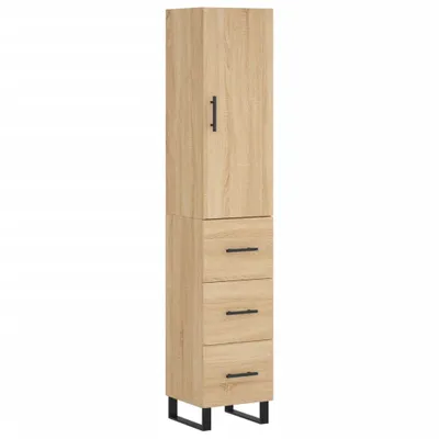Produktbild von "WINTER SALE"Sideboard/Highboard - elegante Design - Mehrzweckschrank - Sonoma-Eiche 34,5x34x180 cm Holzwerkstoff - Kommoden NEU2827775