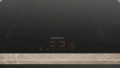 Zdjęcie produktu dla Siemens iQ100 EU611BEB5E, Czarny, Wbudowany, 60 cm, Płyta indukcyjna strefowa, Ceramika, 4 stref(y)