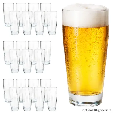 Produktbild von 24er Set Willibecher 0,2 L geeicht Bierglas Trinkglas Cocktails Drinks