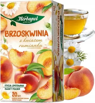 Immagine prodotto di Tè alla frutta Pesca con camomilla Herbapol 20 bustine