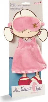Produktbild von Nici Puppen Nachthemd mit Schlafmaske für Puppe Minilina 30cm 33236
