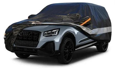 Image de Housse de protection pour voiture, 10 couches, imperméable et respirante, pour Audi Q2 (2016-2023), couleur noire