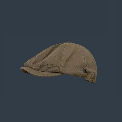 Image de Chapeau rétro en lin, chapeau de soleil classique à bord large et haut pour homme.