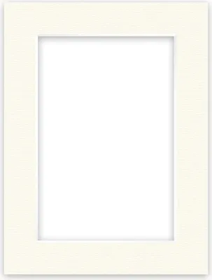 Produktbild von nielsen Conservation Passepartout 1,5 mm, Außenformat 60x80 cm für Bilder 40x60 cm, Cremeweiß mit Struktur