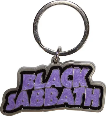 Obrázek produktu pro Black Sabbath Wavy Logo Bordered Klíčenka
