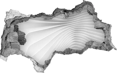 Produktbild von Selbstklebender Loch-3D-Aufkleber 95x73 cm abstrakte Linien