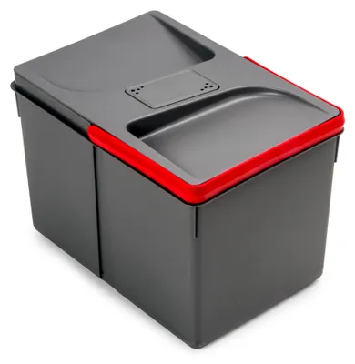 Immagine prodotto di Contenitore per cassetti da cucina Emuca, modello "Recycle", con coperchio a tenuta di odori, altezza 216 mm