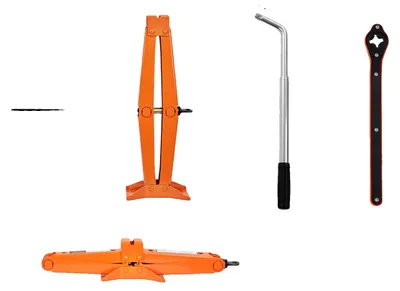 Image de Cric rouleur à ciseaux, capacité de charge 2,5 tonnes, plage de levage polyvalente, 2,5 T