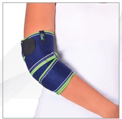 Image de Bandage de coude Individual Protect avec double fermeture Velcro et évidement pour capsule articulaire MSHB5307-E