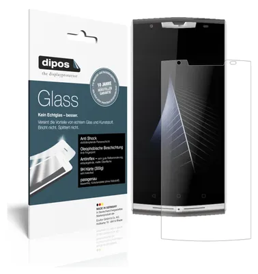 Produktbild von 2x Schutzfolie für Oukitel K10000 Pro matt - Anti-Shock 9H Folie dipos Glass