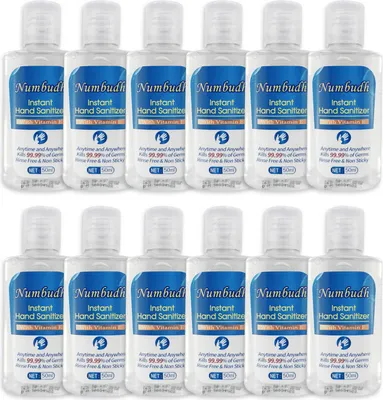 Zdjęcie produktu dla 12 sztuk Numbudh Instant Hand Sanitiser - żel do rąk 75% alkoholu 50ml
