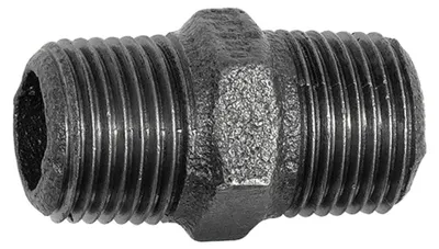 Produktbild von Riegler Doppelgewindenippel 280 R 1 1/2 a., R 1 1/2 a. Temperguss schwarz