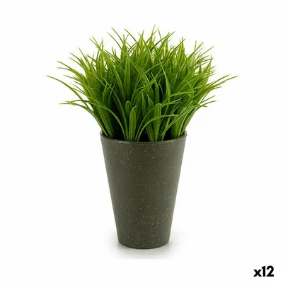 Image de Ibergarden Plante décorative en plastique 11 x 18 x 11 cm Vert Gris (12 pièces)