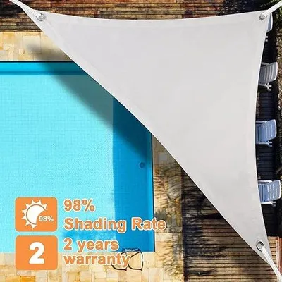 Produktbild von Famanu Sonnensegel wasserabweisend, UV-beständig - 3,6 x 3,6 x 5 m