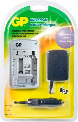 Immagine prodotto di Caricabatterie universale per batterie Canon argento