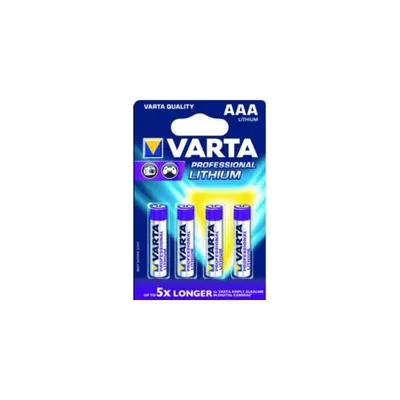 Image de Varta Ultra Lithium Micro Batterie 4er Blister AAA 6103