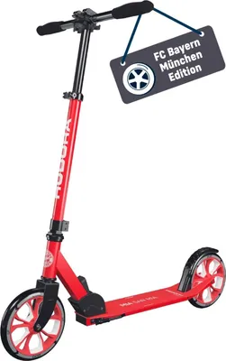 Image de HUDORA FC Bayern München Scooter - UP 200 - Trottinette confortable en aluminium pour jusqu'à 100kg - réglable en hauteur & pliable