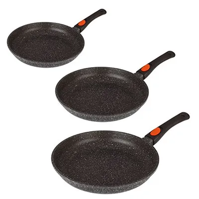 Productafbeelding van AMBERG® 0008019: Set van 3 pannen, gietaluminium, 28 cm