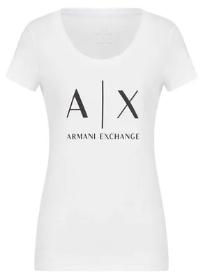 Productafbeelding van Armani Exchange - T-shirt voor dames, katoen, model GT15925 (maat 34 EU) (wit)