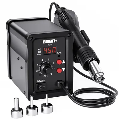 Obrázok produktu pre 700W spájkovacia stanica, stanica na prepracovanie s teplým vzduchom s LED displejom