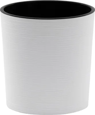 Produktbild von SIENA GARDEN Pflanzgefäß LOCON GROOVE, weiß Rillenoptik, Ø 30 x 30,5 cm