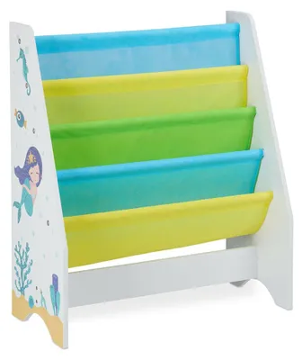 Produktbild von Kinderregal für Bücher, Aufbewahrungssystem, Regalkombination, Bücherregal für das Kinderzimmer – RUSALKA
