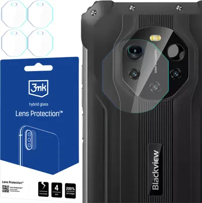 Immagine prodotto di 3mk Hybrid Glass Lens Protection per Blackview BL8800 Pro Obiettivo della fotocamera 0,16mm 6H (4 pezzi)