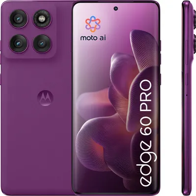 Produktbild von Motorola edge 60 pro, 16,9 cm (6.67"), 12 GB, 512 GB, 50 MP, Android 15, Violett