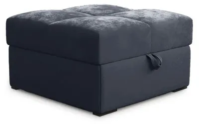 Obrázok produktu pre Tmavosivý taburet ZENOVA s úložným priestorom 65x65