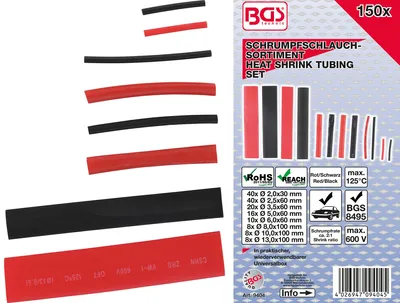 Produktbild von BGS technic Shrink Tube Assortment, 136 mm, 136 g