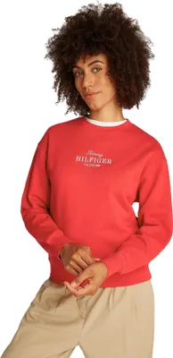 Zdjęcie produktu dla Bluza damska Tommy Hilfiger, regularny krój, wykonana z bawełny, kolor czerwony (czerwony podstawowy), rozmiar M