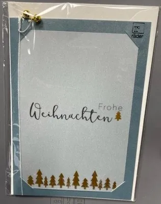 Produktbild von Glockenkarte "Frohe Weihnachten"