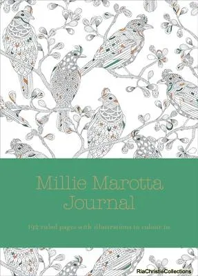 Produktbild von Millie Marotta Tagebuch Wild Savannah, 30 Illustrationen zum Ausmalen, schmal liniert