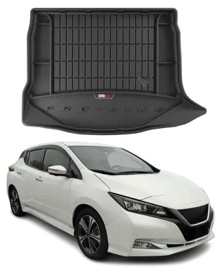 Imagen del producto de Bandeja de maletero de goma OMAC para Nissan Leaf 2017-2025, de TPE, color negro