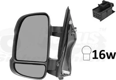 Image de Miroir Extérieur Citroen Jumper, Fiat Ducato, Peugeot Boxer 04.06-09.19 Le