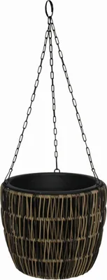 Produktbild von TrendLine Polyrattan Hängeampel Ø 25 x 22 cm mit Einsatz