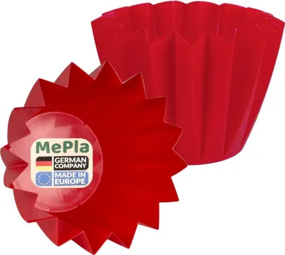 Produktbild von MePla - 5 Stück - Umtopf Adonis ø14 - Rot
