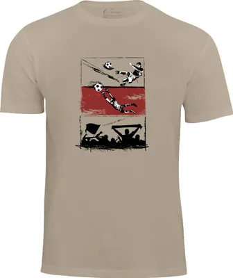 Produktbild von Cotton Prime® T-Shirt Fußball M beige