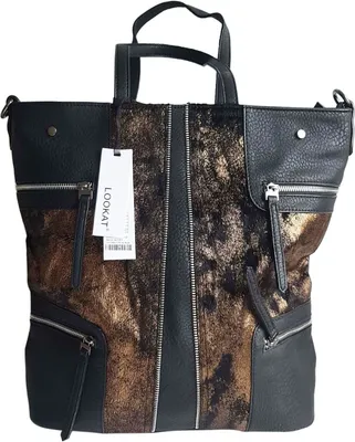 Produktbild von Damen Tasche Shopper Handtasche Schwarz Schultertasche Schultasche Neu L-59