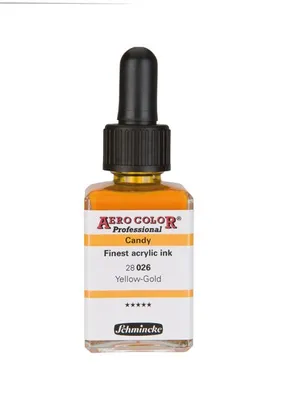 Produktbild von Schmincke Aero Color Yellow-Gold 28ml Candy-Farben 28 026 023