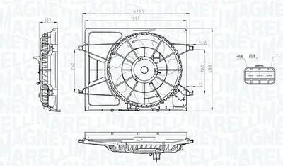 Produktbild von Lüfter, Motorkühlung MAGNETI MARELLI 069422796010
