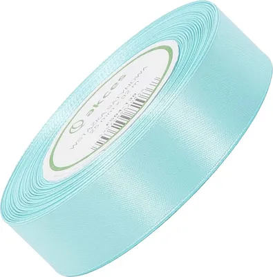 Image de SATIN 25mm/32m RUBAN BOUCLE Ruban cadeau Décoration - Argent