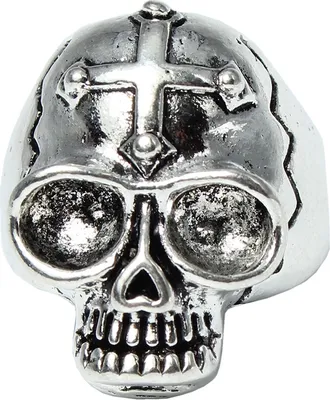 Produktbild von 3D Edelstahl Ring Totenkopf Skull Gr. 60 = 19,1 mm Silber