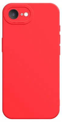 Immagine prodotto di Avizar, custodia in silicone con bordo rialzato per la fotocamera per Apple iPhone 17e, rosso