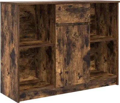 Obrázok produktu pre Komoda so zásuvkou, tmavý dub 101x35x76 cm, kompozitné drevo
