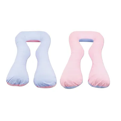 Produktbild von Mehrzweckkissen blaue Quadrate rosa Quadrate