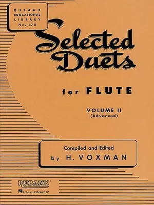 Obrázok produktu pre Selected Duets for Flute, Vol. 2 Advanced Songbook Classical Flute Sheet Music and Duet Collection Ensemble Training for Performers and Students Rubank Publications Flute Method